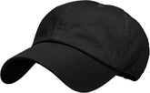 Big & Tall Baseball Cap - Black - Clearance